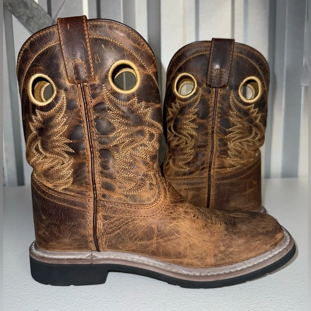 DAN POST AMARILLO LEATHER CHILDREN'S BOOT SIZE 3D